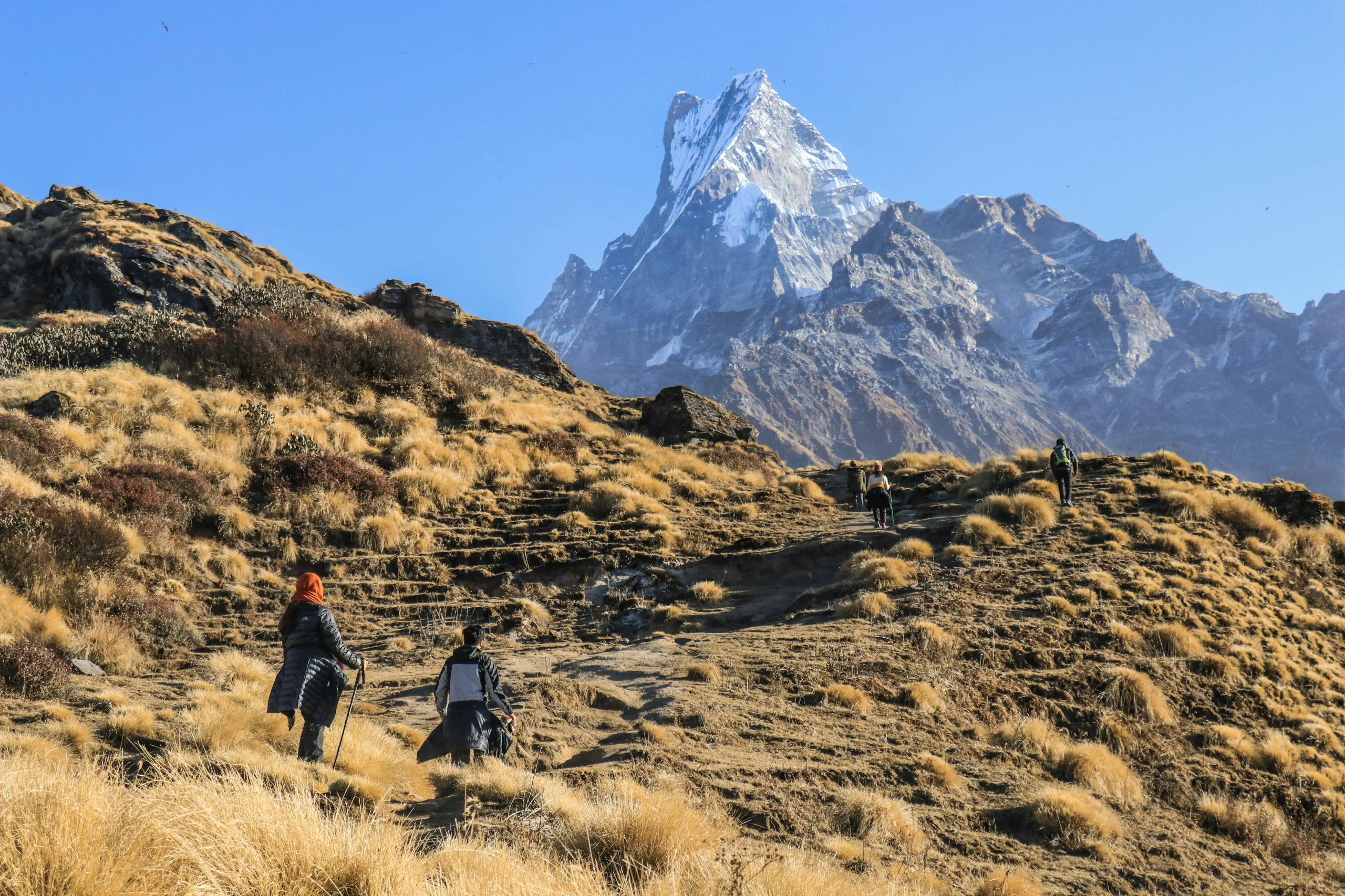 Beautiful Machhapuchhe Himal view on the way to Mardi Himal Base Camp image 1